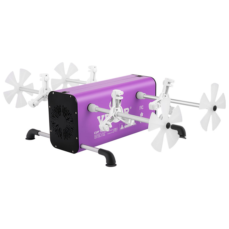Ensemble de 4 rotateurs 4 tasses, 2 vitesses rotatives, Mauve