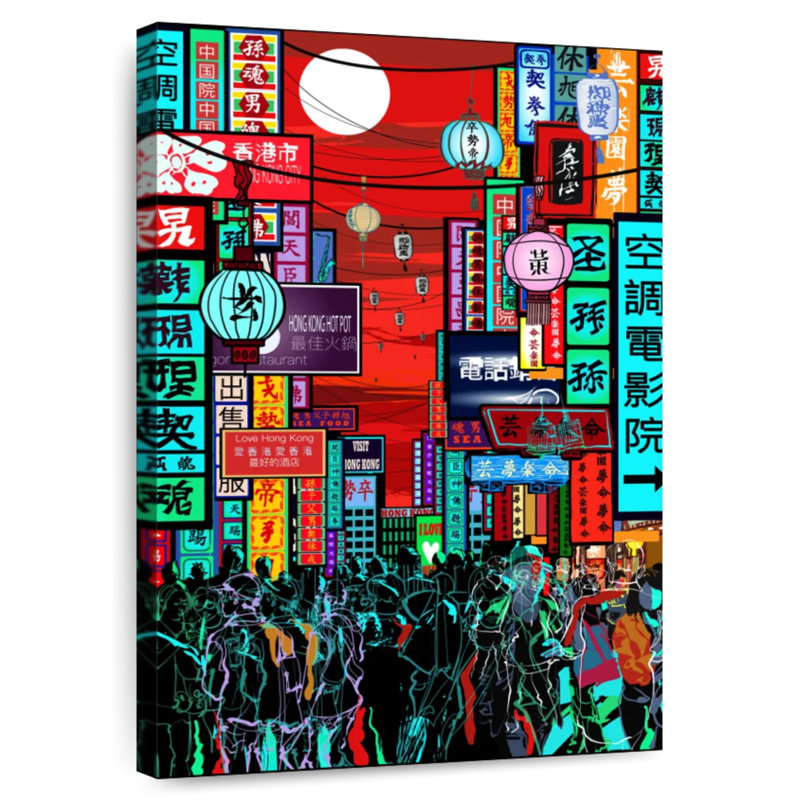 Aime Hong Kong Night, 45" H x 30" W