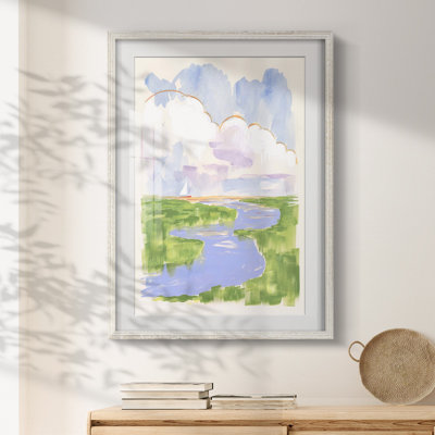 Low Country River Vista I -Framed Print