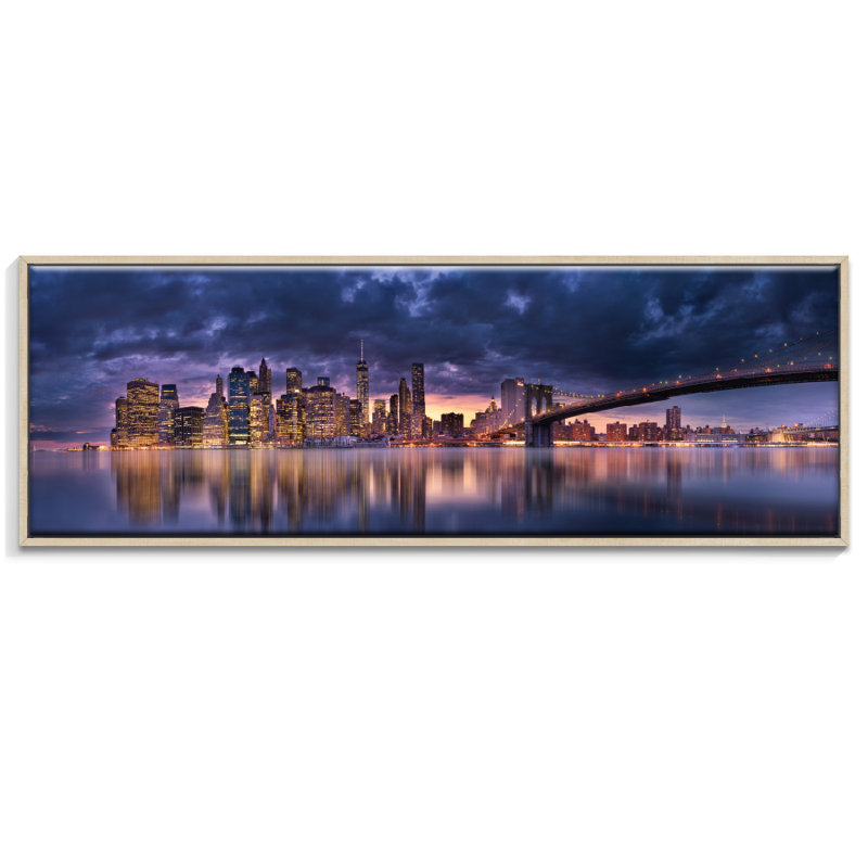 Print on Canvas, 32.5cm H x 103.5cm W, Floater Frame
