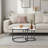 Modern Nesting Coffee Tables Set – Space-Saving Round Design with Marble Pattern & Black Metal Frame-1604891037