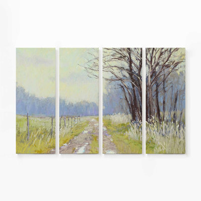 Springtime Awakening | 4 Panel Split Large Canvas Print