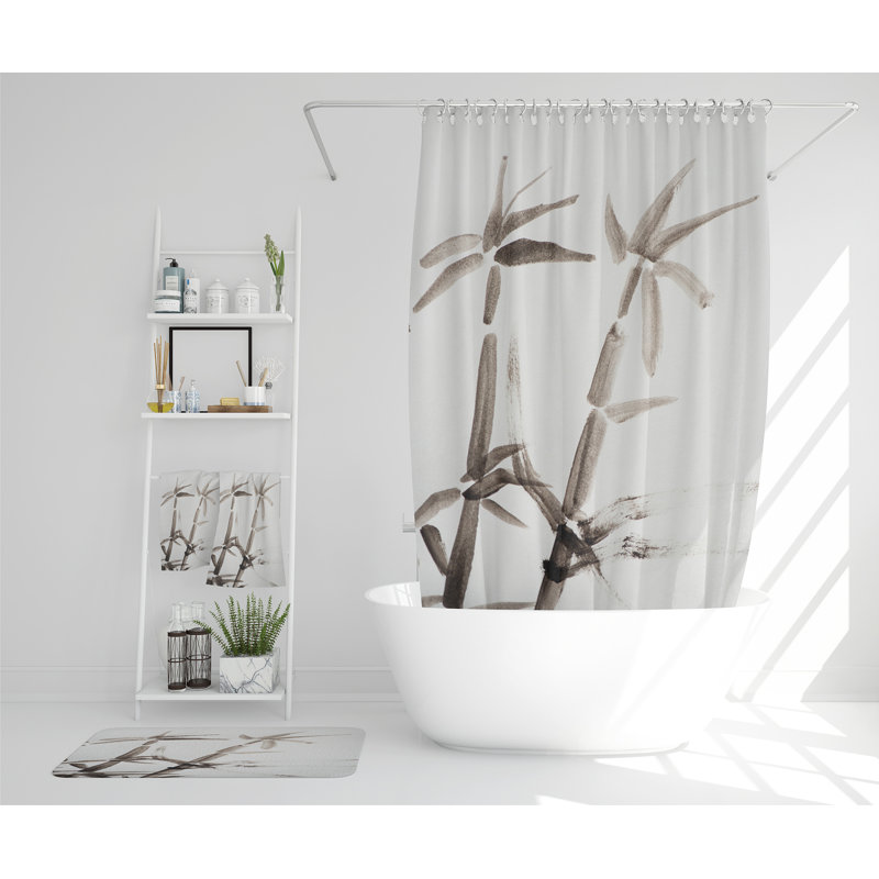 Neepa Polyester Shower Curtain Set