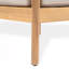 Fauteuil club en bois d'acacia avec coussin de siège Mallorca, ensemble de 2