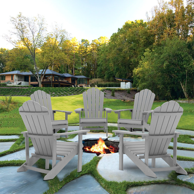 Chaise Adirondack Yonds Hips, Gris clair