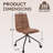 Modern Office Chair With Channeling - Walnut