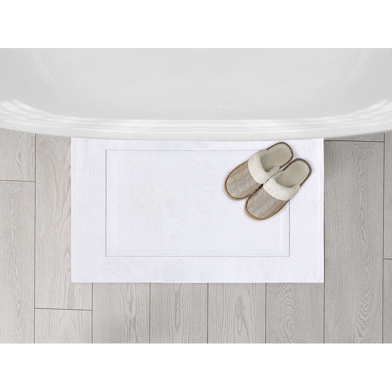 Rectangle Bath Rug, White