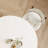 Simple Cream Style Rock Slab Round Table Set