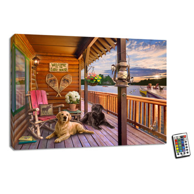 The Lake House 18x24 Fully Illuminated ColorChange LED Print