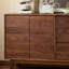 Buffet rétro et simple en bois massif-1013155905