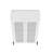 Abbey Modern Tempered Glass Bookcase Cabinet with Adjustable Shelves in White-584459365