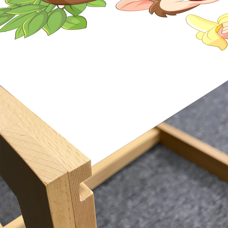 Iretha Trestle Coffee Table, 40cm H x 91cm W x 62cm D