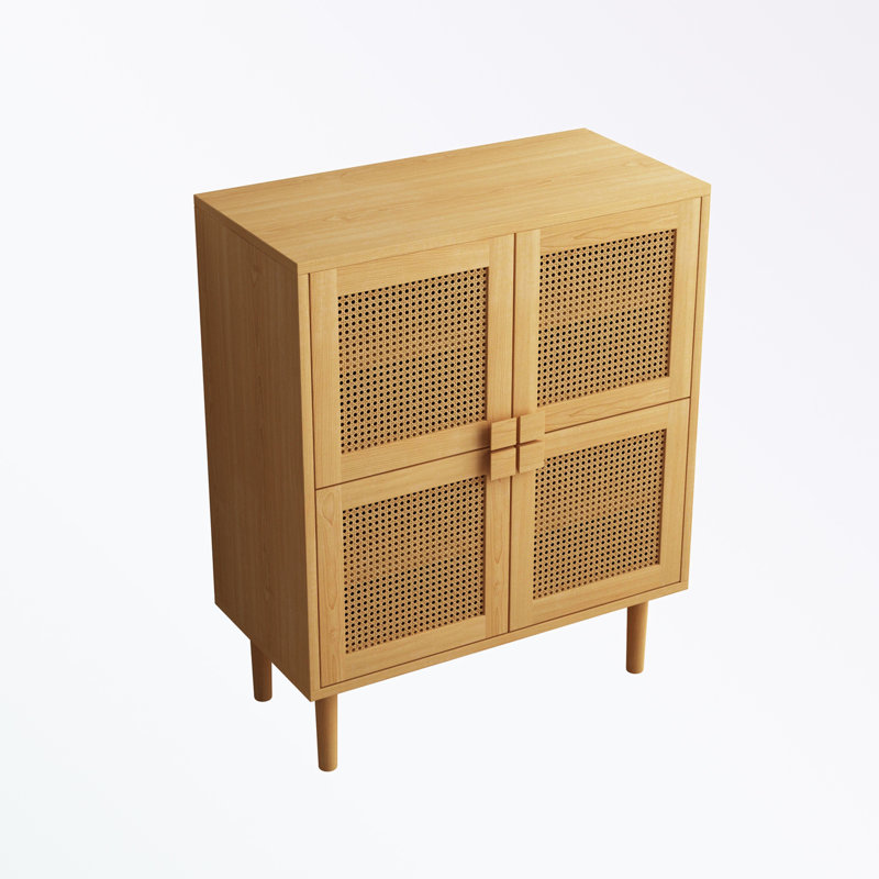 Rangement pour 8 paires de chaussures, Bois naturel