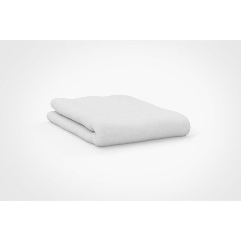 Plain Dye 200 TC Egyptian-Quality Cotton Percale Flat Sheet, Double (4'6), Ivory