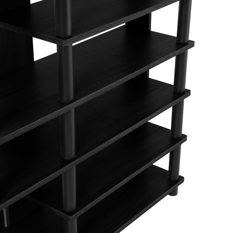 16 Pair Shoe Rack, Black
