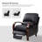 Hardge Genuine Leather Manual Standard Recliner-1618472784