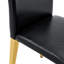 Ensemble de 4 chaises à dossier en cuir d'unité centrale avec pieds en métal doré - une paire parfaite pour les chaises seulement-2030806675-2030806672
