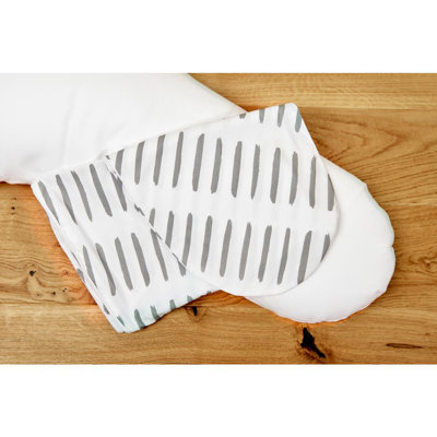 Graue Striche Friends Striped Cot Pillowcase