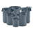Rubbermaid® Commercial Round Brute® Container Plastic Open Kitchen Trash Can - 55 Gallons