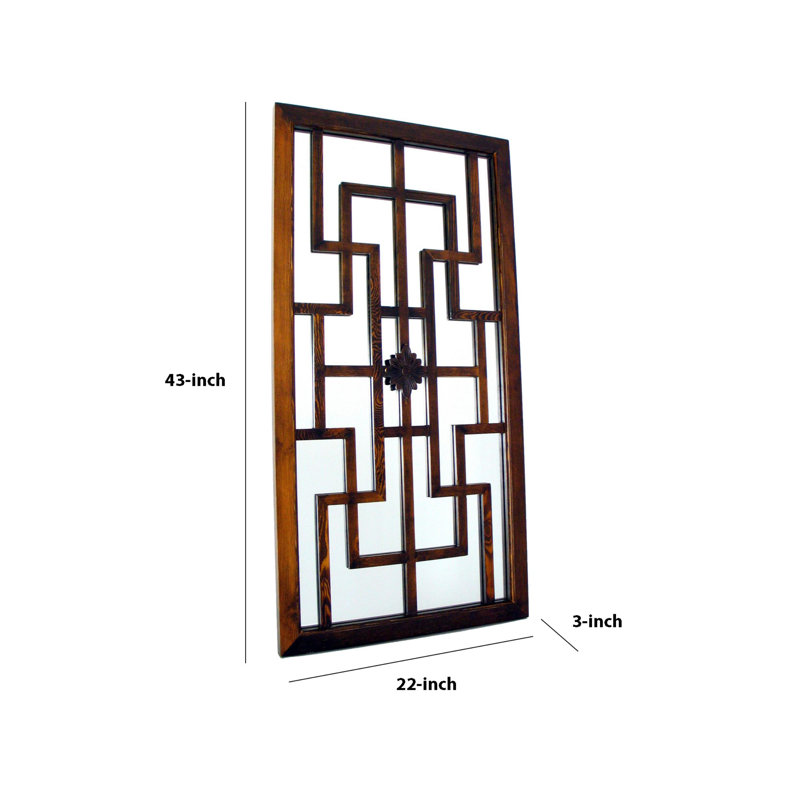 Boren Solid Wood Flat Mirror