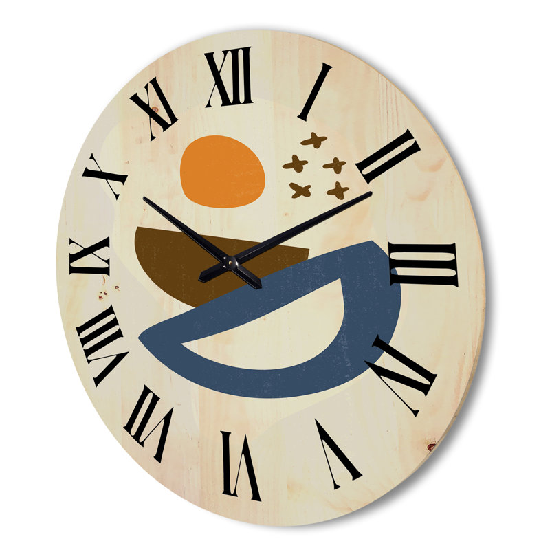 Horloge murale abstraite I, Grand