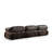 Modern 1-Seat Sofa, Grey, 37.4 x 37.4 x 29.5 inches | Durable Beech Wood Frame & Chipboard, 100% Polyester Fabric | Soft 28 DNS Foam Back, Detachable Design, Customizable with Modular Units | Perfect for Scandinavian or Hotel Style-1737817625