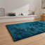 Lux Shaggy area rug Machine Woven Rectangle Dark Green-100475248