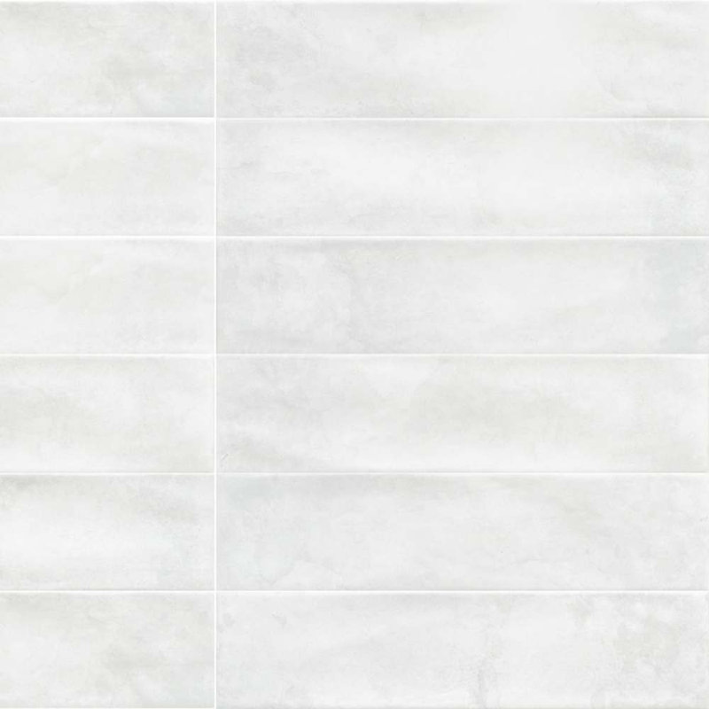 Carrelage mural en céramique aspect brique 2,75 po x 11,75 po Avila, Blanc