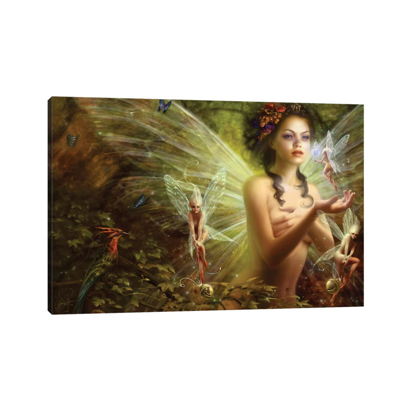 Tears of the Moon - Reproduction d'art graphique sur toile tendue, H 40 po x l 60 po x 1,5 po