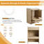 Ensemble de meuble-lavabo simple autoportant 24 po avec plateau en résine Xarnby, ensemble de meuble-lavabo simple 24 po avec lavabo en résine-1756014884