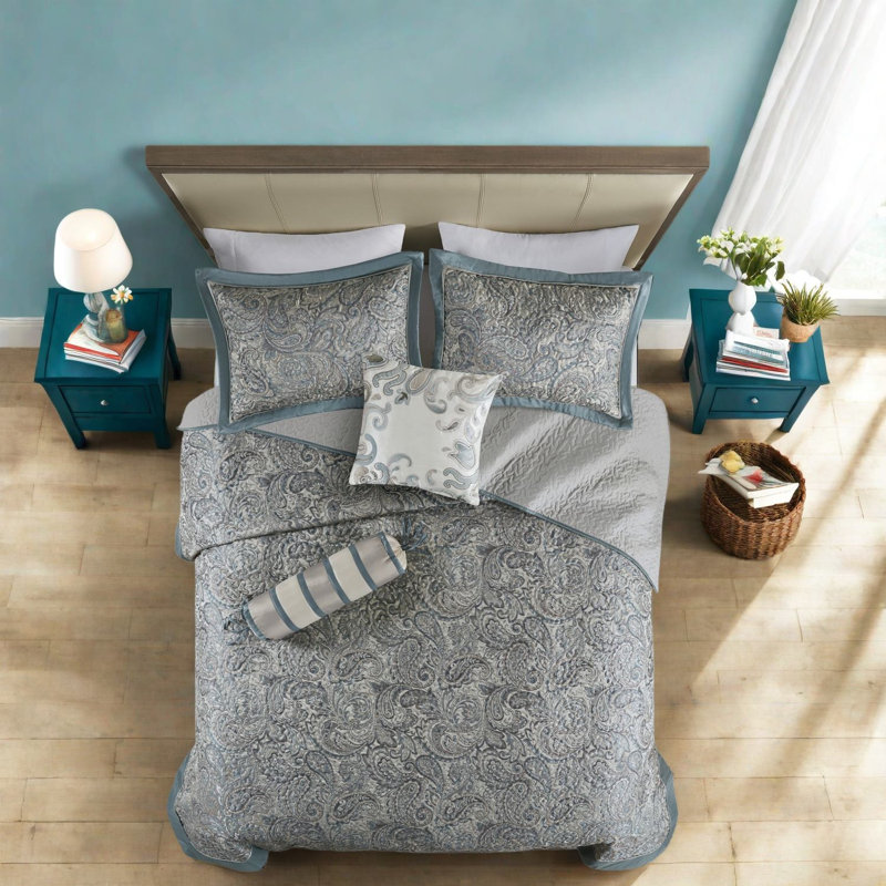 Ensemble de literie, jacquard en coton rembourré pour la maison