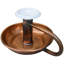 Handmade Americana Copper Candleholder With Ceramic Top