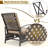 Brysten Powder Coated Steel Outdoor Lounge Chair-1777535823