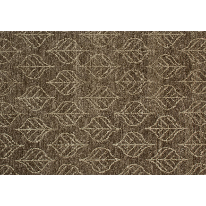 Wool Floral Area Rug, Rectangle 3' x 5'