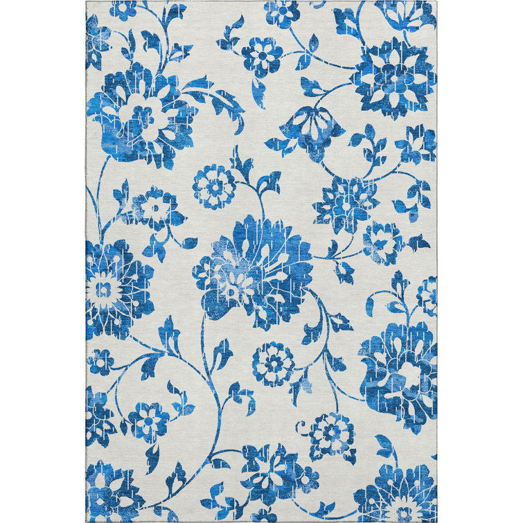 Premium Machine Washable Prisco White Rug