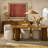Stoneware Ruffled Vase with Reactive Glaze-609473981