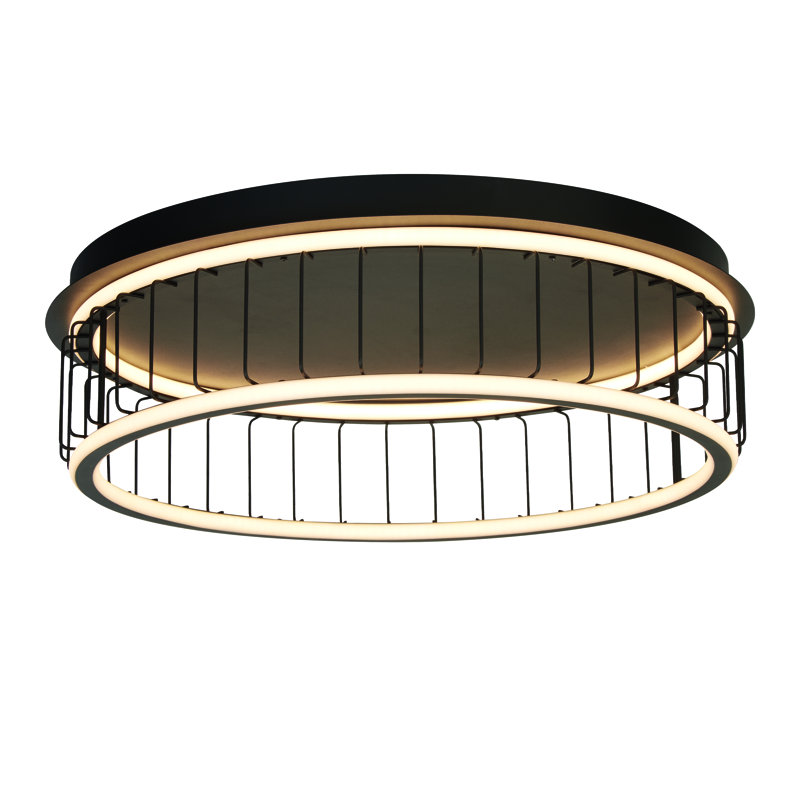 Lechiaro LED Flush Mount, 17.5cm H x 60cm W x 60cm D