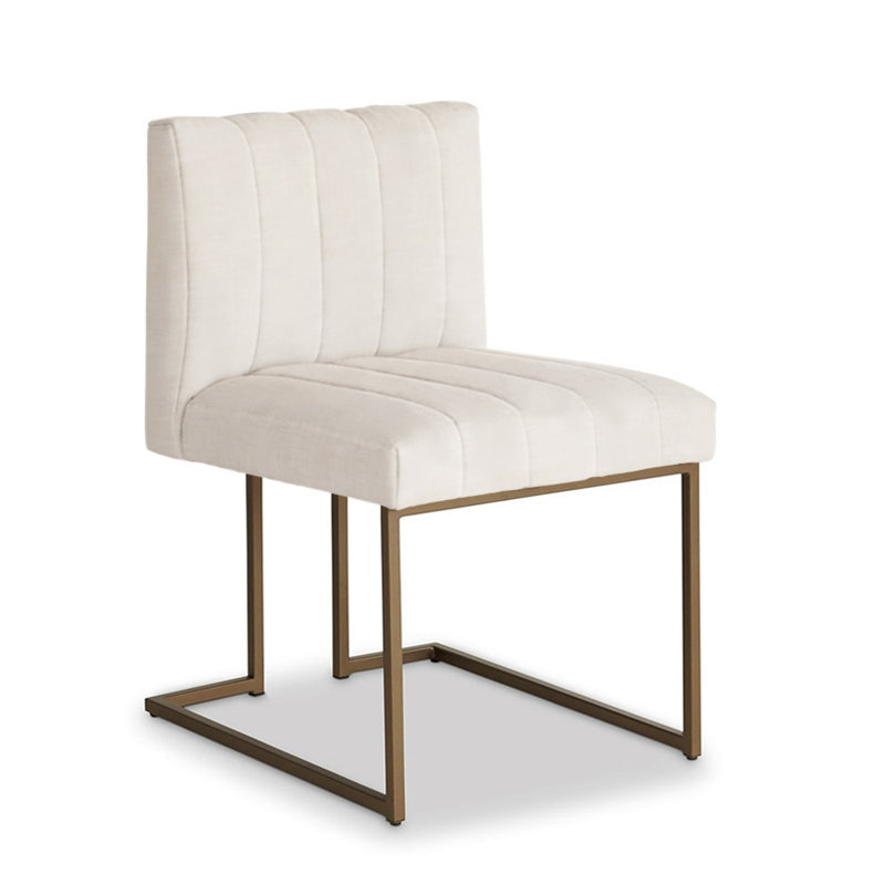 Aerin Upholstered Dining Chair, Parchment Polyester