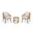 Meserve 2 - Person Patio Conversation Set with Cushions-543879270