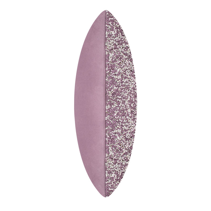 Sparkles Home Luminous Velvet Rhinestone Throw Pillow | Feather Insert | Home Décor Accent, Purple, Square 20"