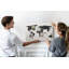 Wall Mounted cork board with print decorative wall message pin boards for office bulletin board ideas Black world map