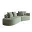 Canapé modulaire surdimensionné moderne en chenille 4 de 112 pouces avec 4 coussins décoratifs, siège à nuage extra profond et large pour le salon et la chambre à coucher, rembourrage en mousse à haute résilience, aucun assemblage requis-861631636-861631633