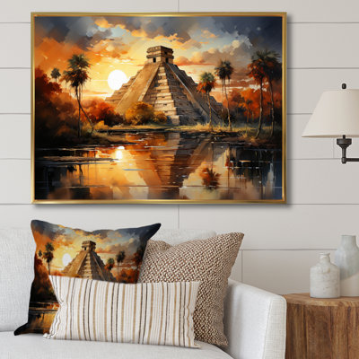 Coucher de soleil au Mexique à Chichen Itza I - Mexique, impressions sur toile
