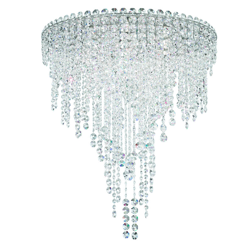 Chantant 6 - Light Flush Mount, Heritage Handcut, 28.5" H x 24" W x 24" D, 110 V