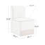 Bralan Polyester Blend Upholstered Side Dining Chair with Casters-2125801804