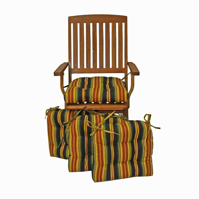 Outdoor 3.5'' Seat Cushion, Lyndhurst Raven