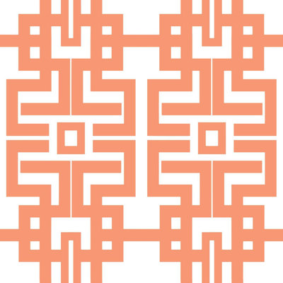 The Blush Label Aztec 10' L x 24" W Wallpaper Roll
