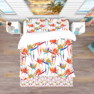 Ensemble de housse de couette tropical