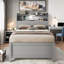 Lit plateforme en bois avec lit gigogne, tête de lit et tiroirs de rangement-1037213041-1037213043
