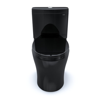 TOTO Aquia IV WASHLET+ Two-Piece Elongated Dual Flush 1.28 and 0.9 GPF Toilet, Ebony